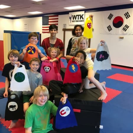 West Texas Karate students training in a family class setting